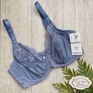 34DDD Chantelle Rive Gauche Underwire Bra NWT 3281 Sexy Stretch Lace Cup NEW 34F